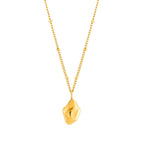 Organic Nugget Pendant Necklace — Goldie
