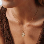 Eye Coin Pendant Necklace, 24 mm — Athena
