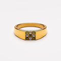 Green and White Zircon Signet Ring — Tulum