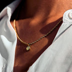 Oval Aventurine Rope Necklace — Venetia