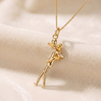 Hugging Figures Pendant Necklace — Embrace