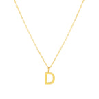 Initial Letter Pendant Necklace, A–Z, 45 cm