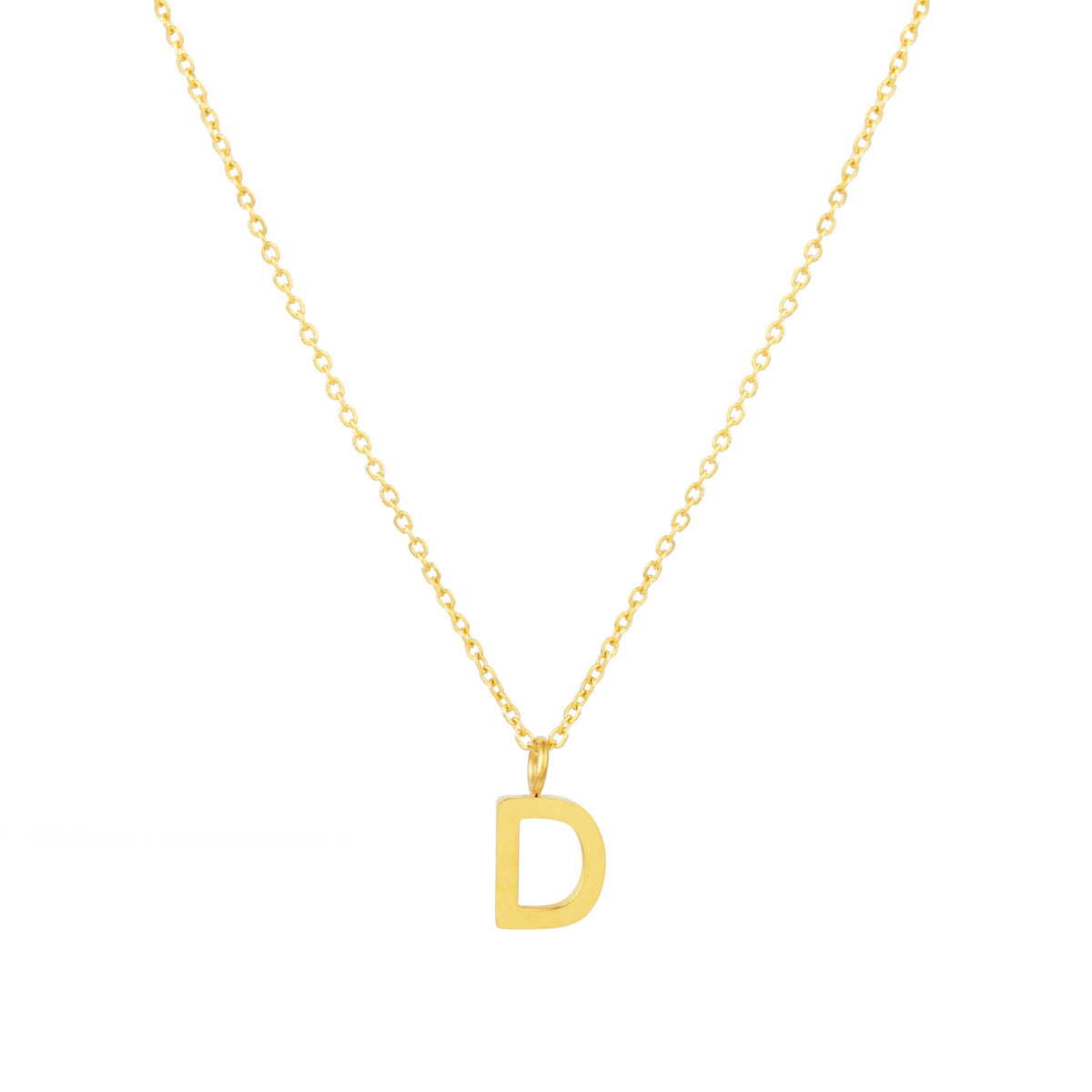 Initial Letter Pendant Necklace, A–Z, 45 cm