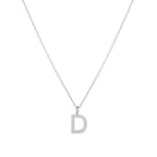 Initial Letter Pendant Necklace, A–Z, 45 cm