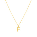 Initial Letter Pendant Necklace, A–Z, 45 cm