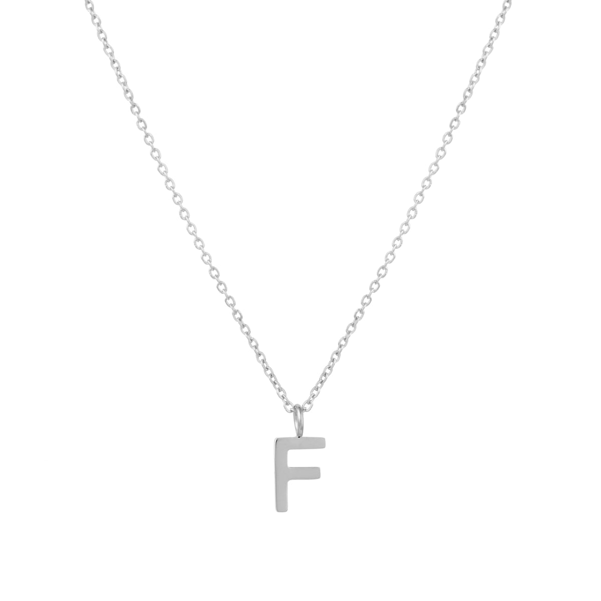 Initial Letter Pendant Necklace, A–Z, 45 cm