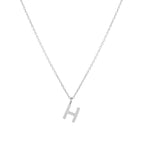 Initial Letter Pendant Necklace, A–Z, 45 cm
