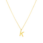 Initial Letter Pendant Necklace, A–Z, 45 cm