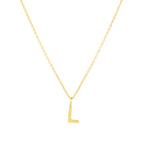 Initial Letter Pendant Necklace, A–Z, 45 cm