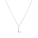 Initial Letter Pendant Necklace, A–Z, 45 cm