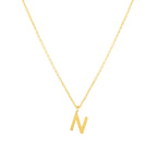 Initial Letter Pendant Necklace, A–Z, 45 cm