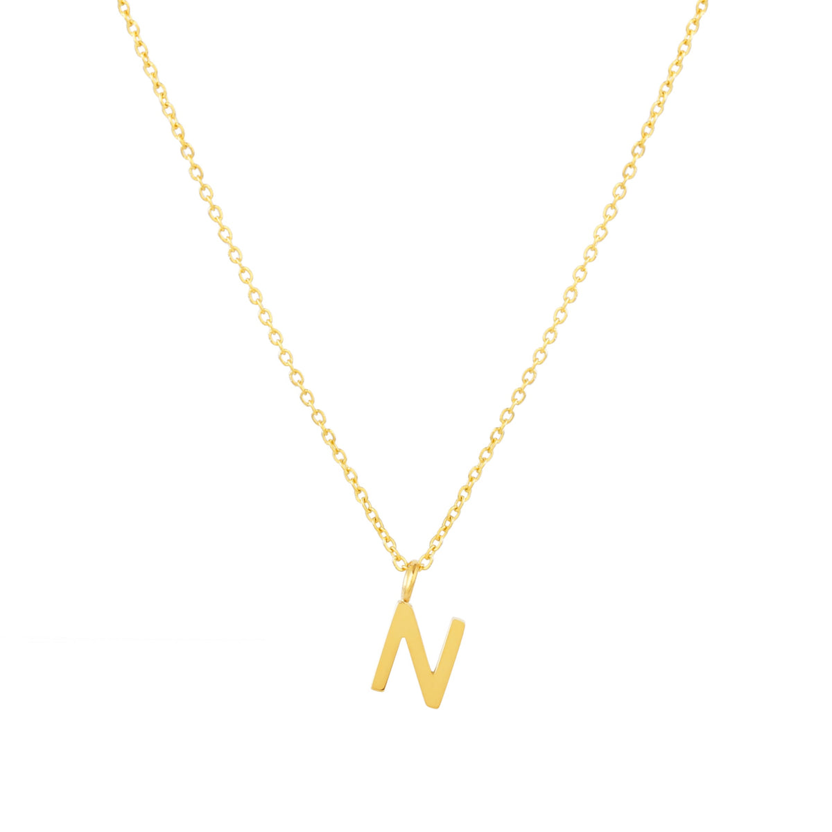 Initial Letter Pendant Necklace, A–Z, 45 cm