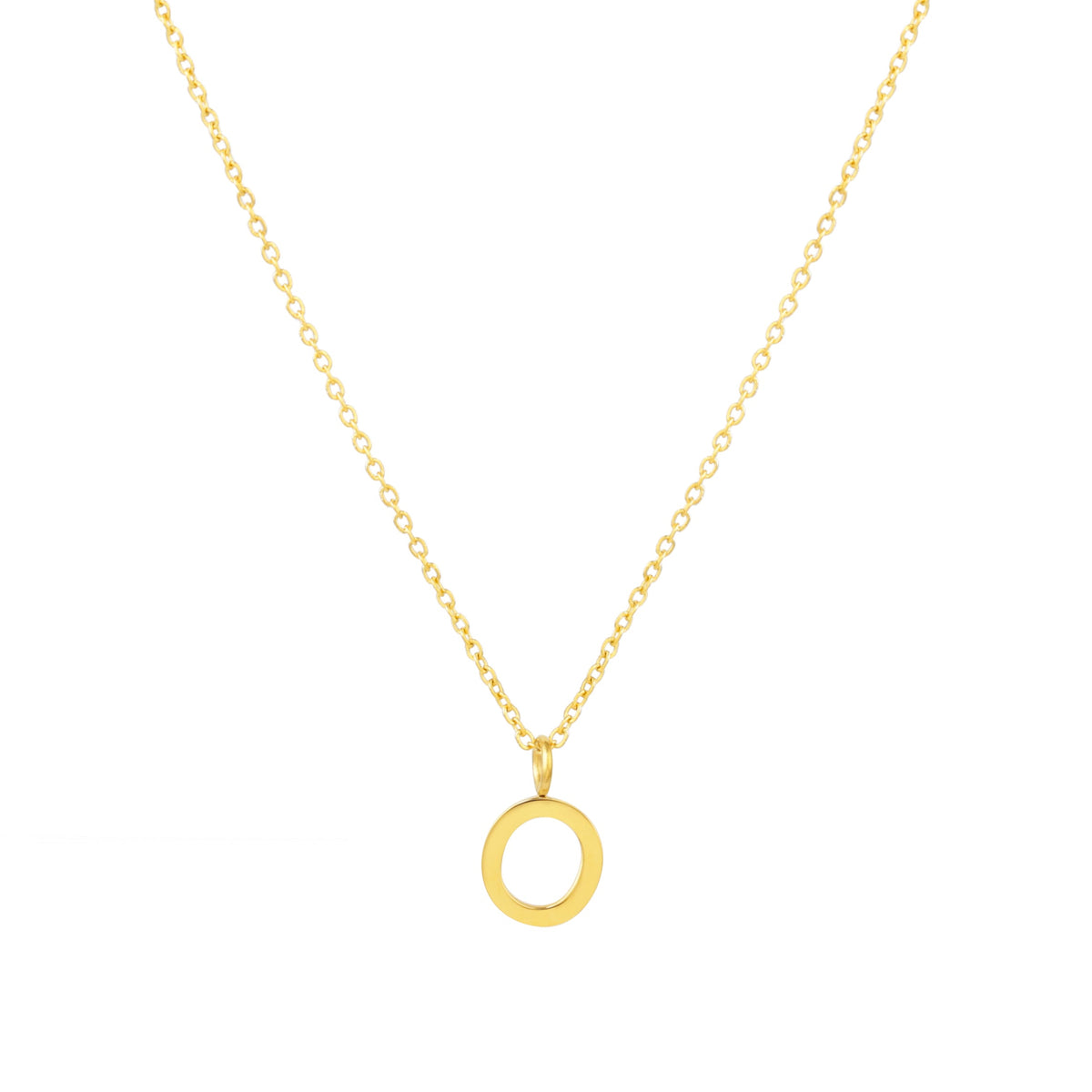 Initial Letter Pendant Necklace, A–Z, 45 cm