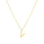 Initial Letter Pendant Necklace, A–Z, 45 cm