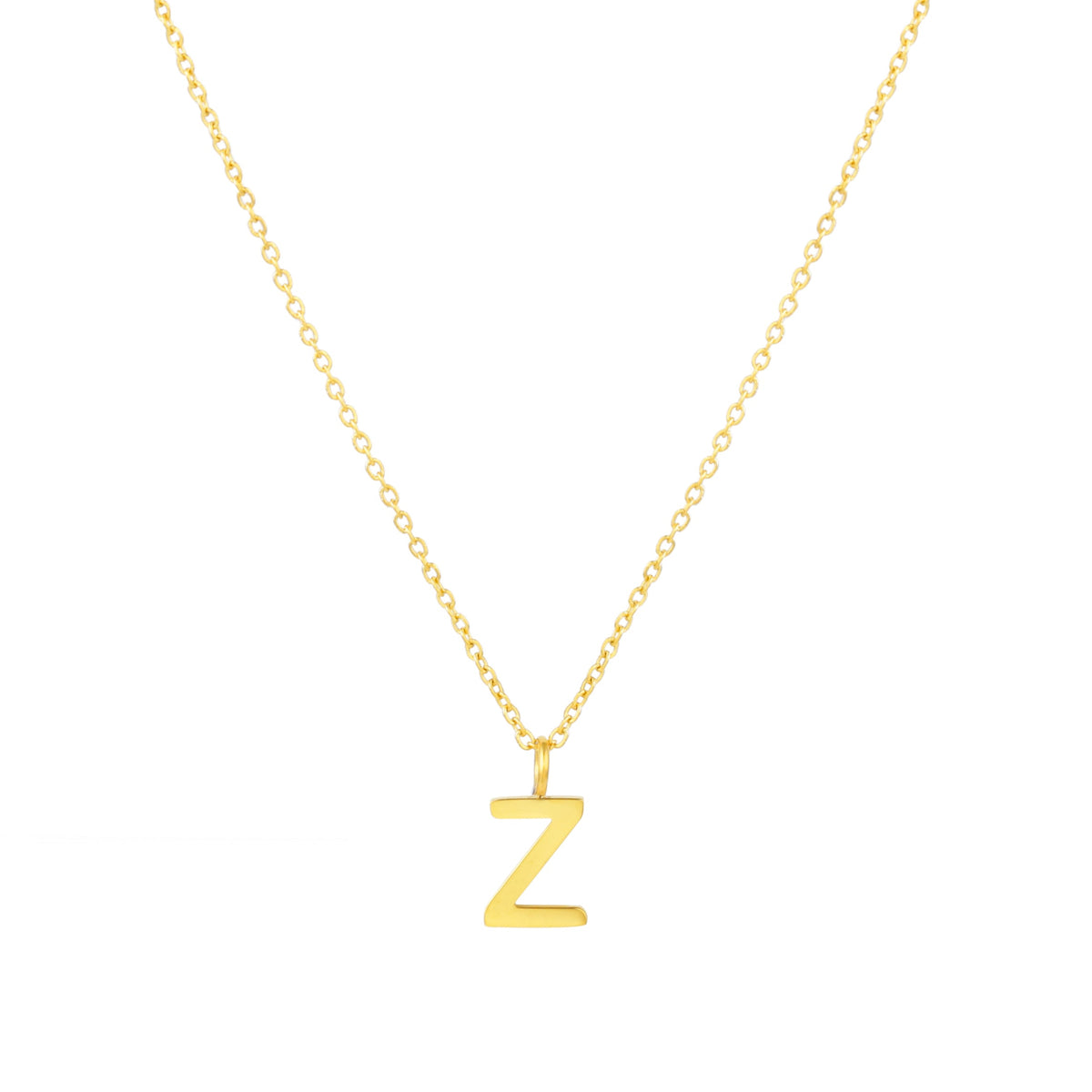 Initial Letter Pendant Necklace, A–Z, 45 cm