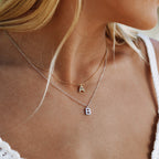 Initial Letter Pendant Necklace, A–Z, 45 cm