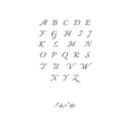 One-Initial Crystal Ring