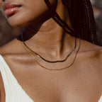 Herringbone and Rope Layered Necklace — Ios