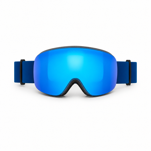 ARTIKA Marine Blue Mirrored UV400 Anti-Fog Ski Goggles 2