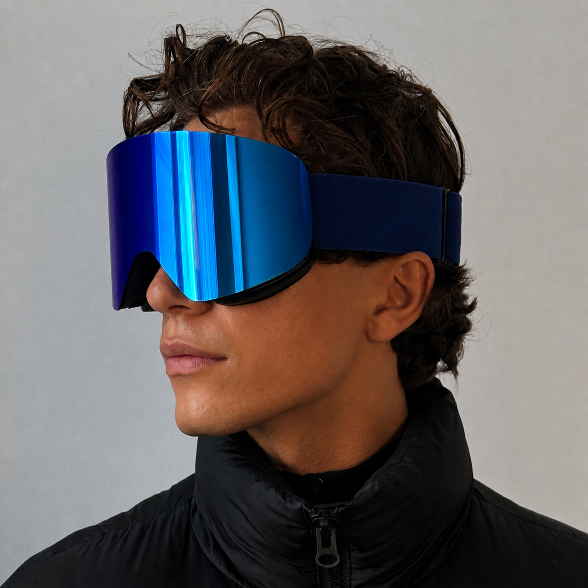ARTIKA Marine Blue Mirrored UV400 Anti-Fog Ski Goggles 5