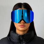 ARTIKA Marine Blue Mirrored UV400 Anti-Fog Ski Goggles 8
