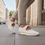 Men's Knit Sock-Fit Lace-Up Sneakers with Rubber Sole 5