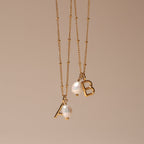 Initial & Pearl Necklace