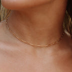 Paperclip Chain Choker, 3 mm × 39 cm — Cozumel