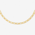 Paperclip Chain Choker, 3 mm × 39 cm — Cozumel