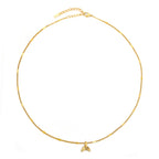 Mermaid Tail Pendant Necklace, 18K Gold PVD Steel