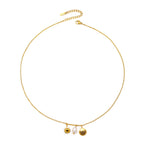 Sun Shell and Freshwater Pearl Necklace