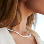 Mini Freshwater Pearl Choker, 36–42 cm