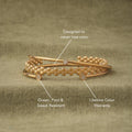 Pavé Disc End Cuff Bracelet — Mirari
