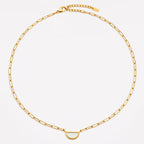 Mother of Pearl Paperclip Choker — Muse