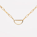 Mother of Pearl Paperclip Choker — Muse