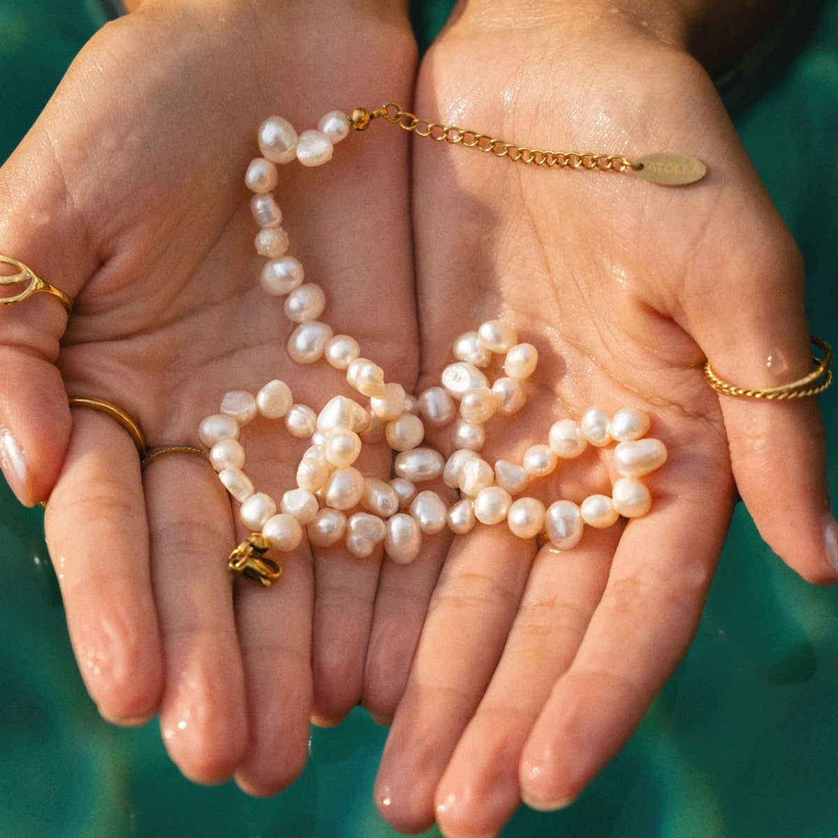 Irregular Freshwater Pearl Choker, 36–41 cm — Sunseeker