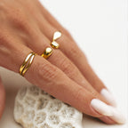 Fine Double Band Ring — Breeze