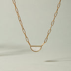 Mother of Pearl Paperclip Choker — Muse