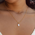 Baroque Freshwater Pearl Pendant Necklace, 8 mm