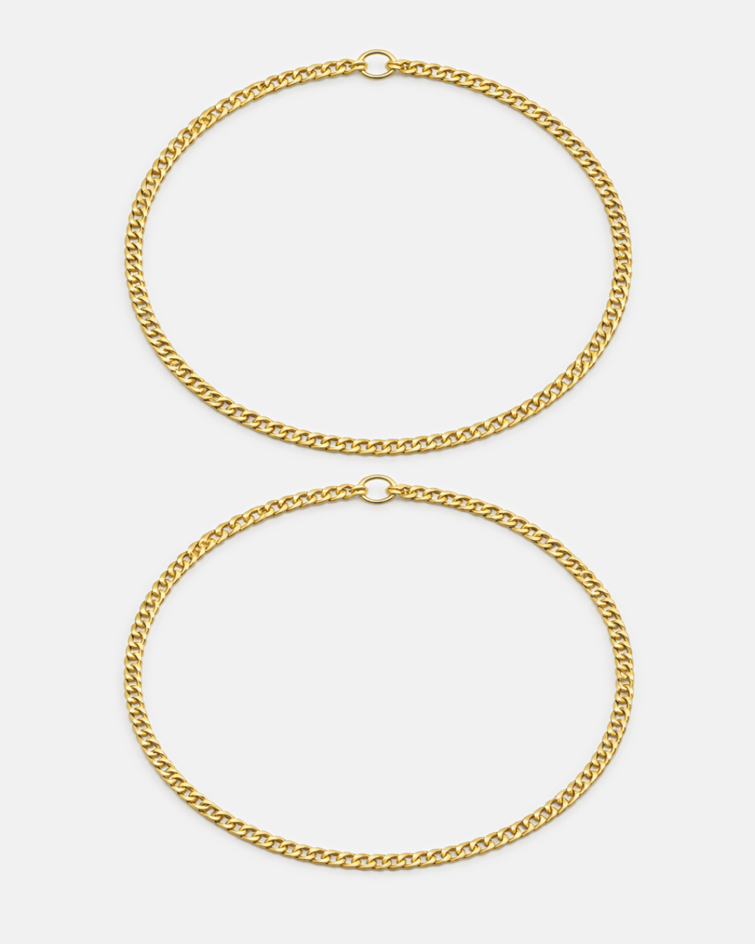 Men’s Permanent Couple Bracelet Set, 2 Pieces, Gold-Plated