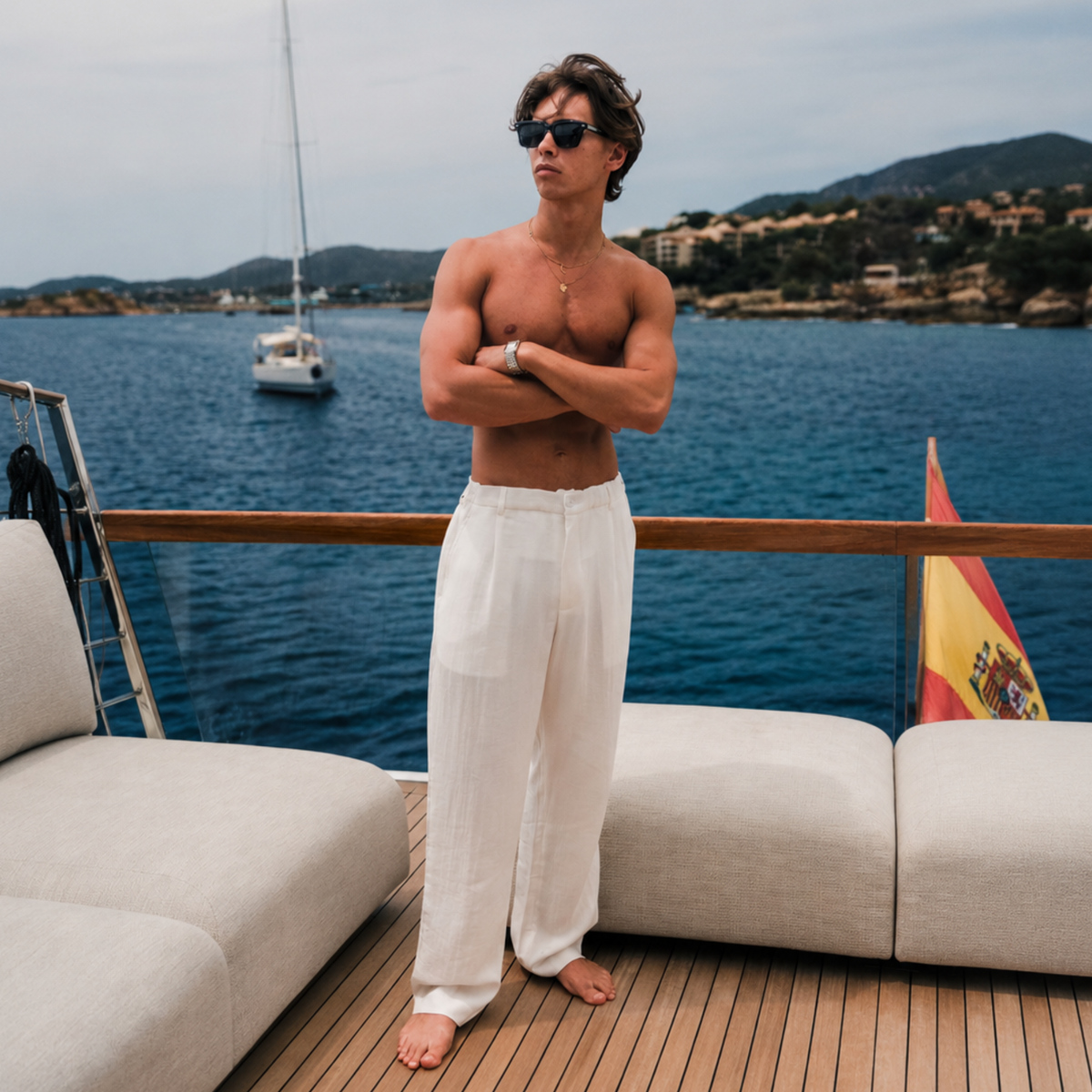 Casablanca Linen Trousers - Tailored Menswear 8