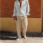 Casablanca Linen Trousers - Tailored Menswear 10