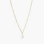 Baroque Freshwater Pearl Pendant Necklace, 8 mm