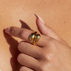 Open Wrap Statement Ring — Double Twist