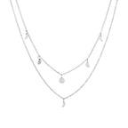 Triple Layer Disc Charm Necklace — Rio
