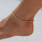 Rope Chain Anklet, 3 mm × 22 cm — Calvi
