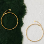Rope Chain Bracelet, 3 mm, 16–20 cm — Calvi