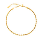 Rope Chain Bracelet, 3 mm, 16–20 cm — Calvi