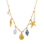 Sea Charm and Freshwater Pearl Necklace — Maré