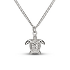 Sea Turtle Pendant Necklace, 45 cm